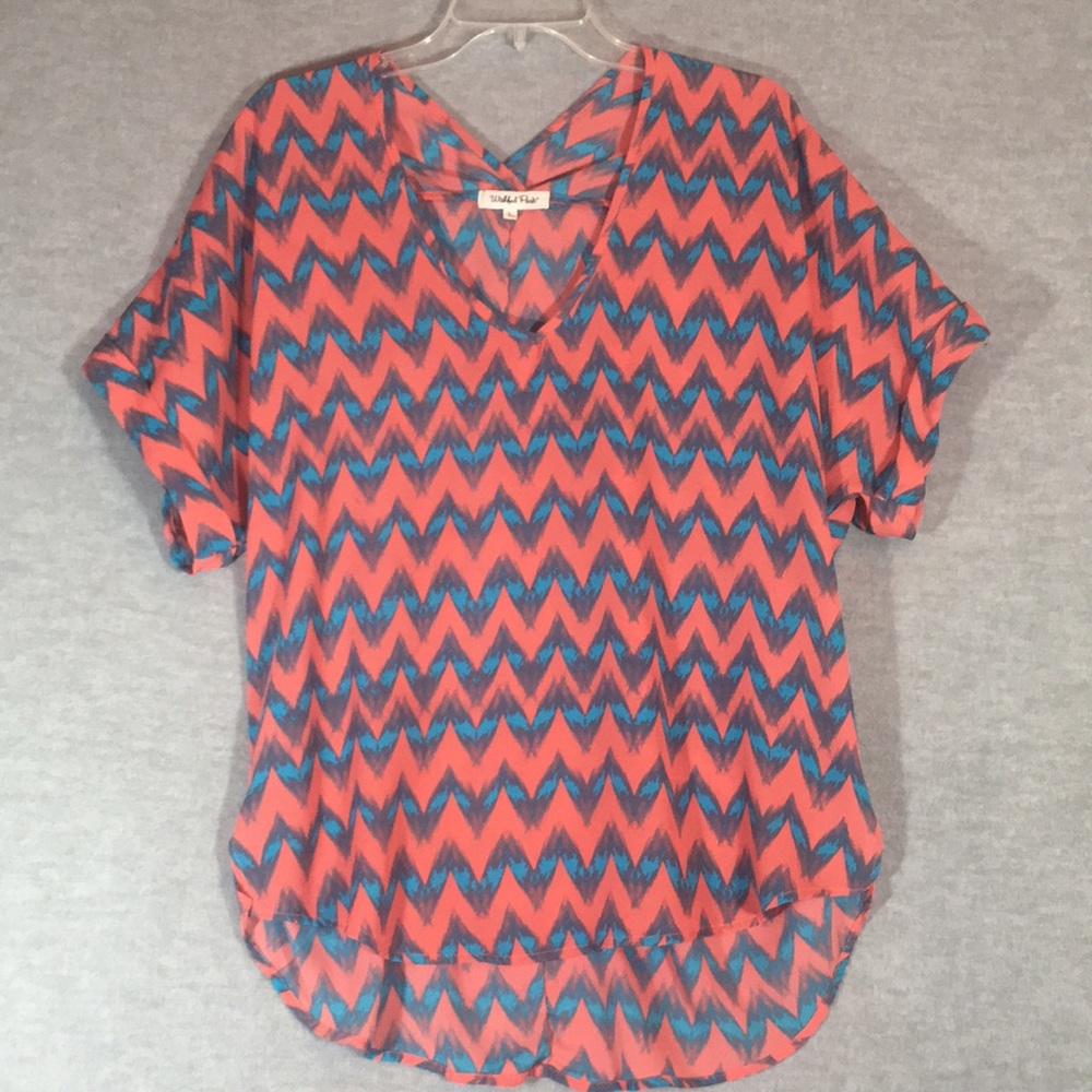 WISHFUL PARK Aztec Tribal Southwest QuickDry Oversized Summer Top Swimsuit Cover